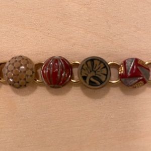 Vintage button bracelet